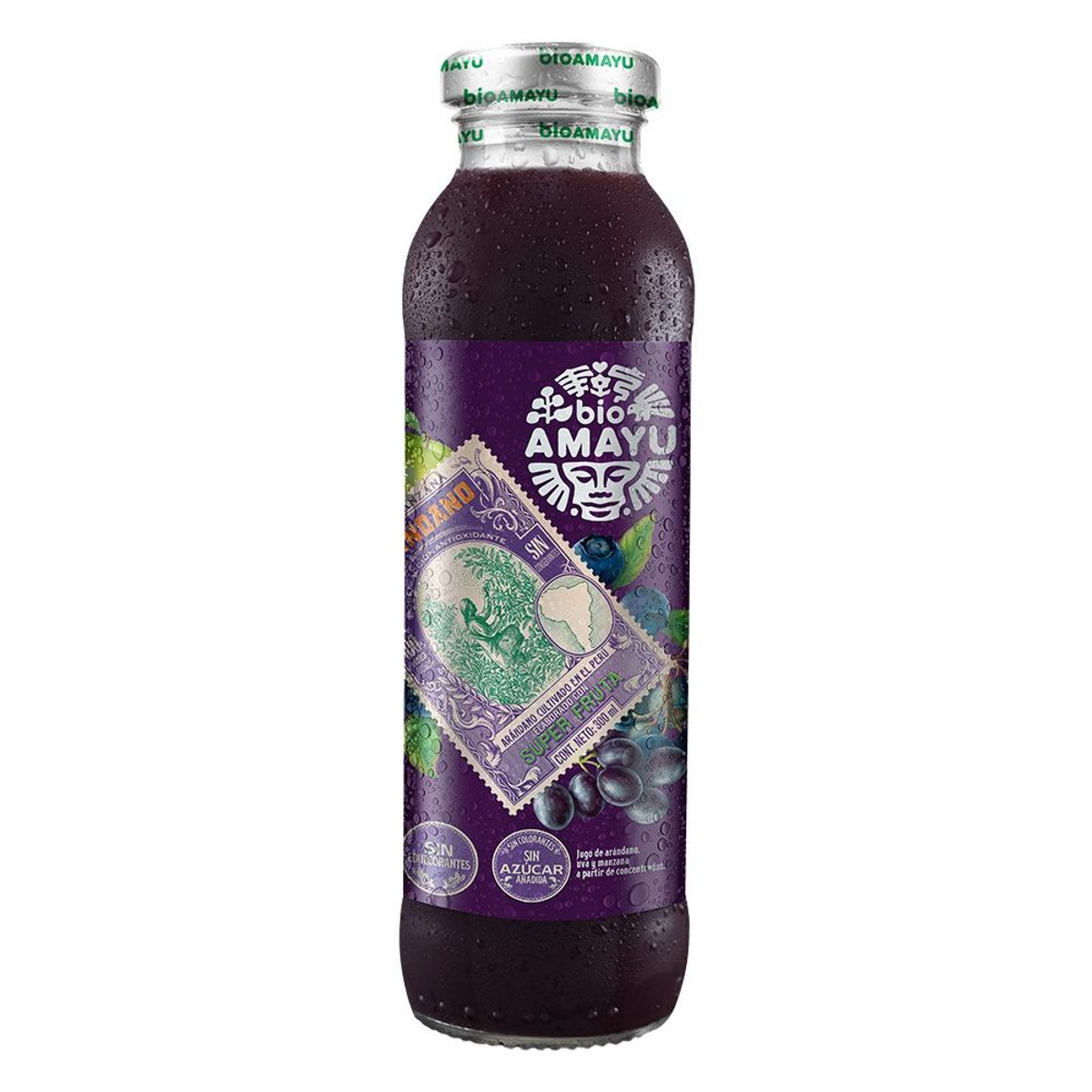 BIO AMAYU - Bebida Bio Amayu Arándano Botella 300 mL