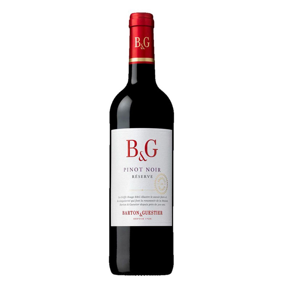 BARTON & GUESTIER - Vino Tinto Barton & Guestier Pinot Noir Reserva Botella 750 mL