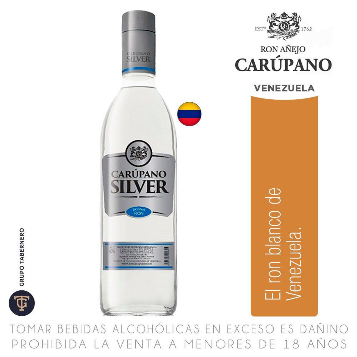 CARUPANO - Ron Carupano Silver Botella 700 mL