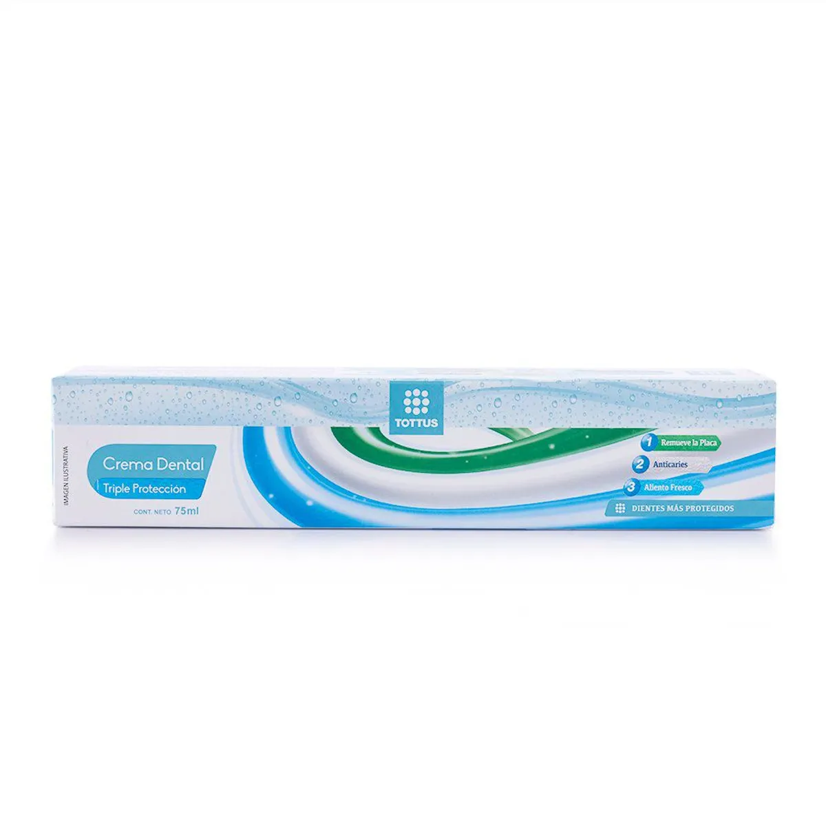 TOTTUS - Crema Dental Tottus Triple Protección Envase 75 mL