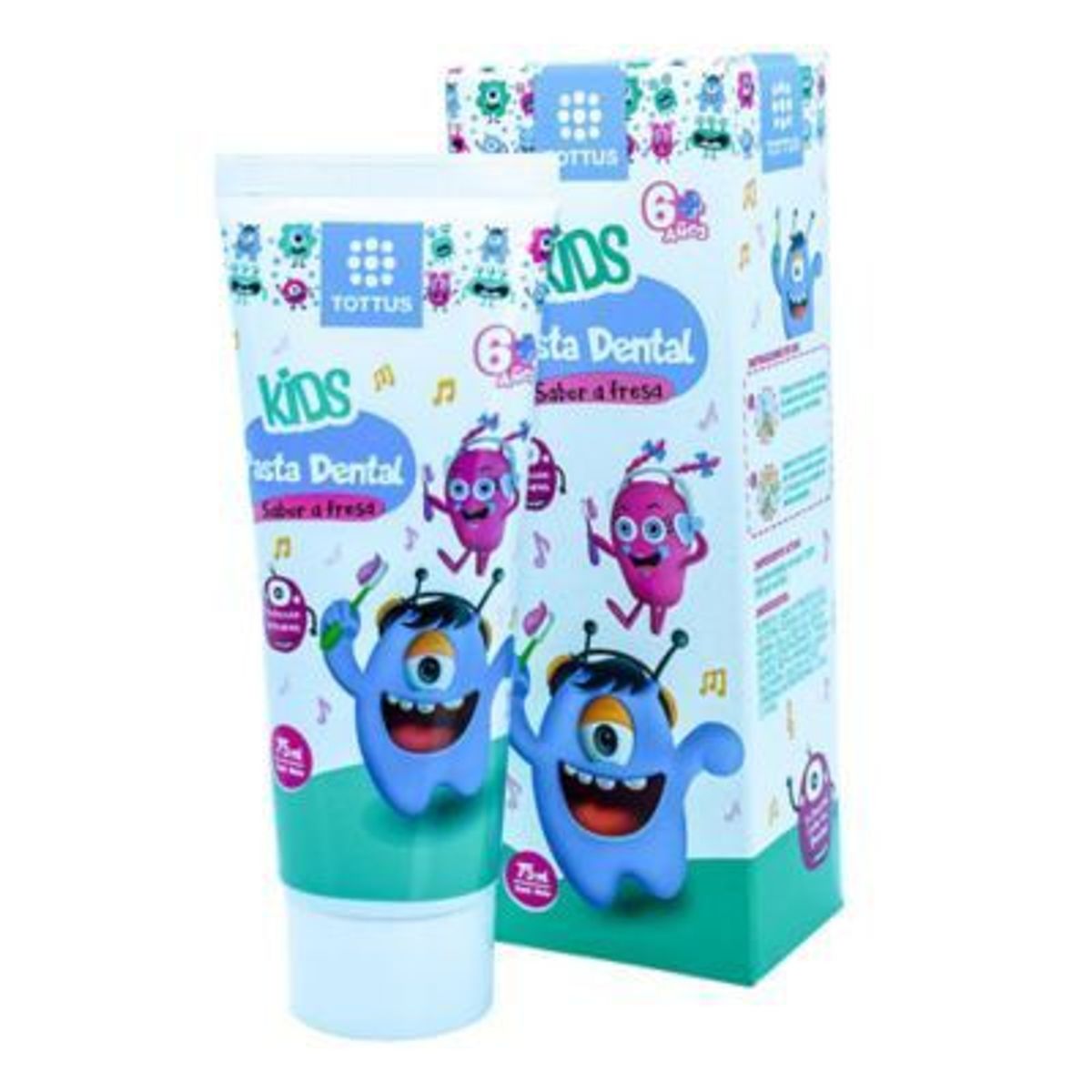 TOTTUS - Crema Dental Tottus Kids 6+ Años Envase 75 mL