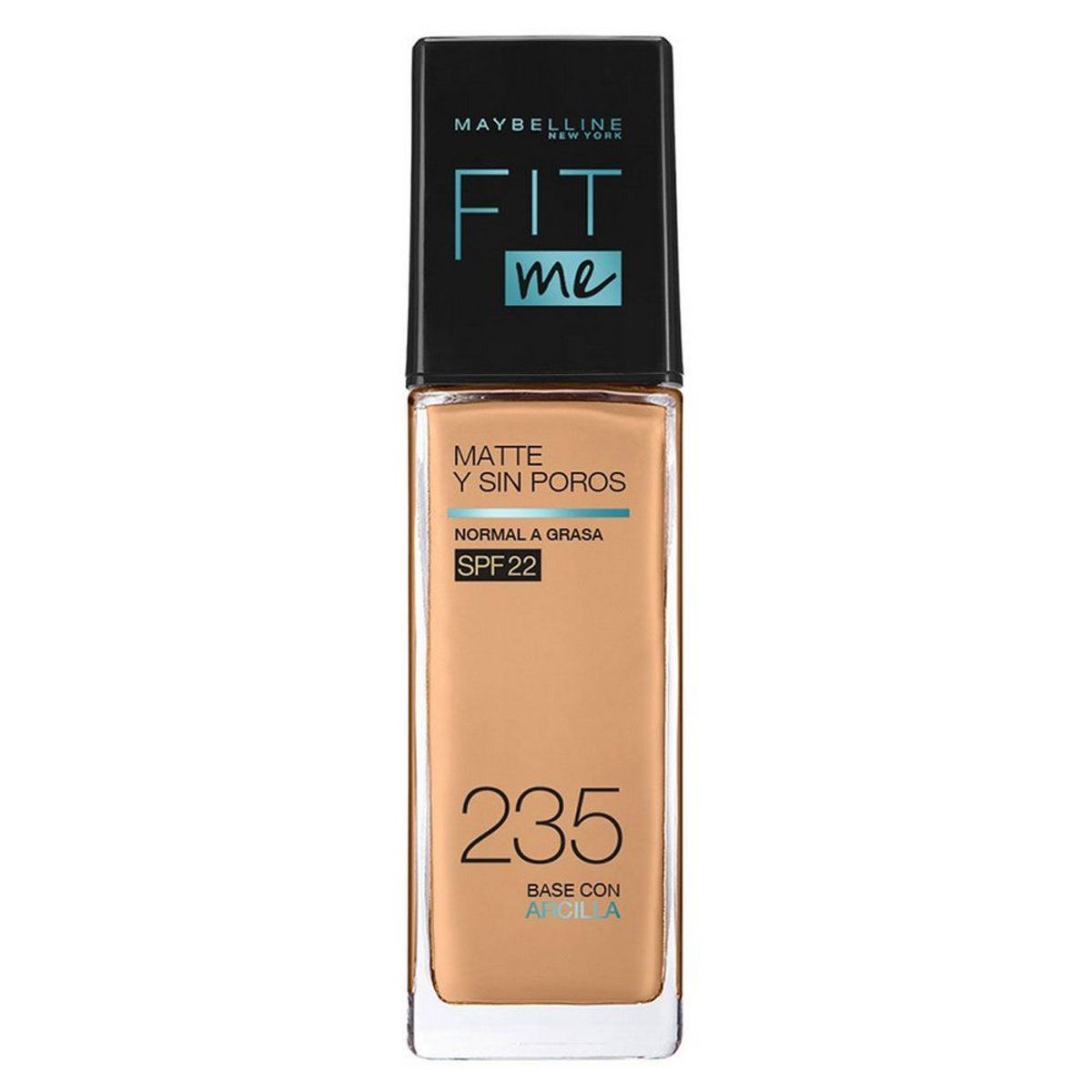 MAYBELLINE - Base Líquida Maybelline Fit Me Matte Tono 235 Pure Beige Envase 30 mL