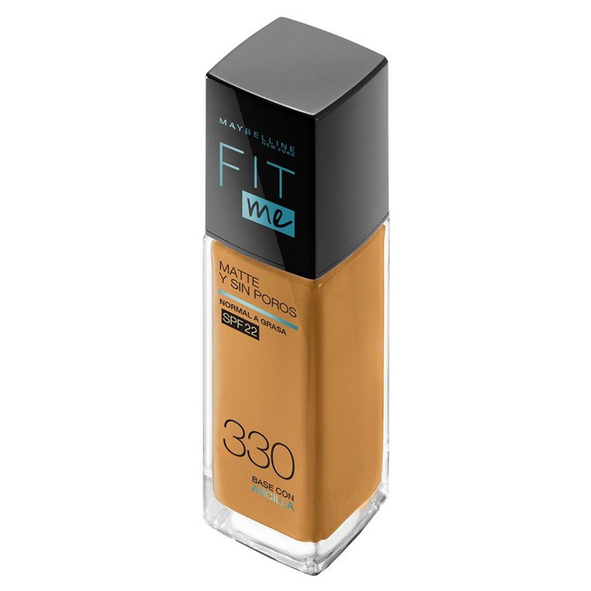 MAYBELLINE - Base Líquida Maybelline Fit Me Matte Tono 330 Toffee Envase 30 mL