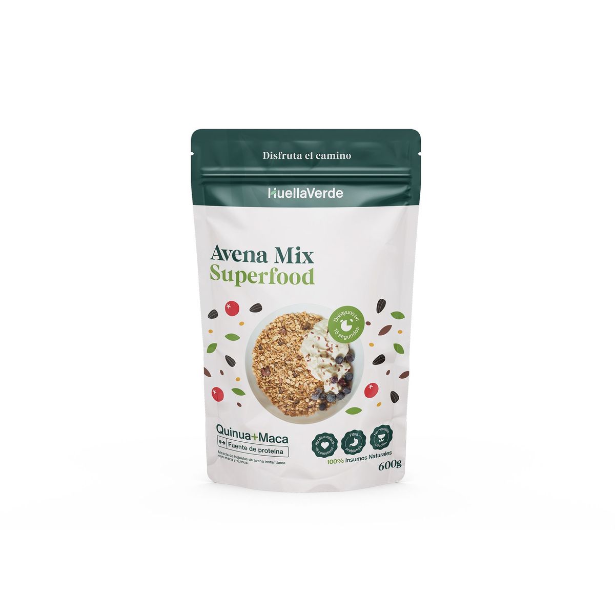 HUELLA VERDE - Avena Mix Huella Verde Superfood Empaque 600 g