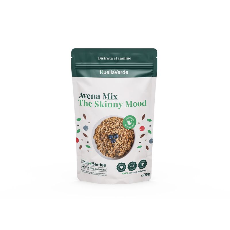 HUELLA VERDE - Avena Mix Huella Verde The Skinny Mood Empaque 600 g