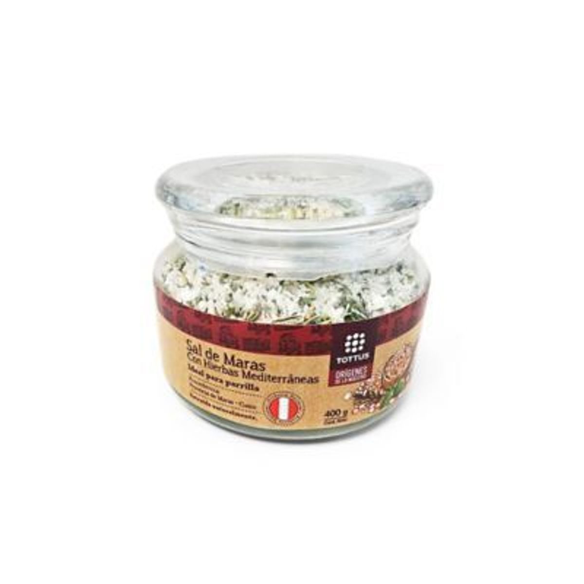 TOTTUS ORIGENES - Sal de Maras gruesa Hierbas Mediterránea Tottus 400 g