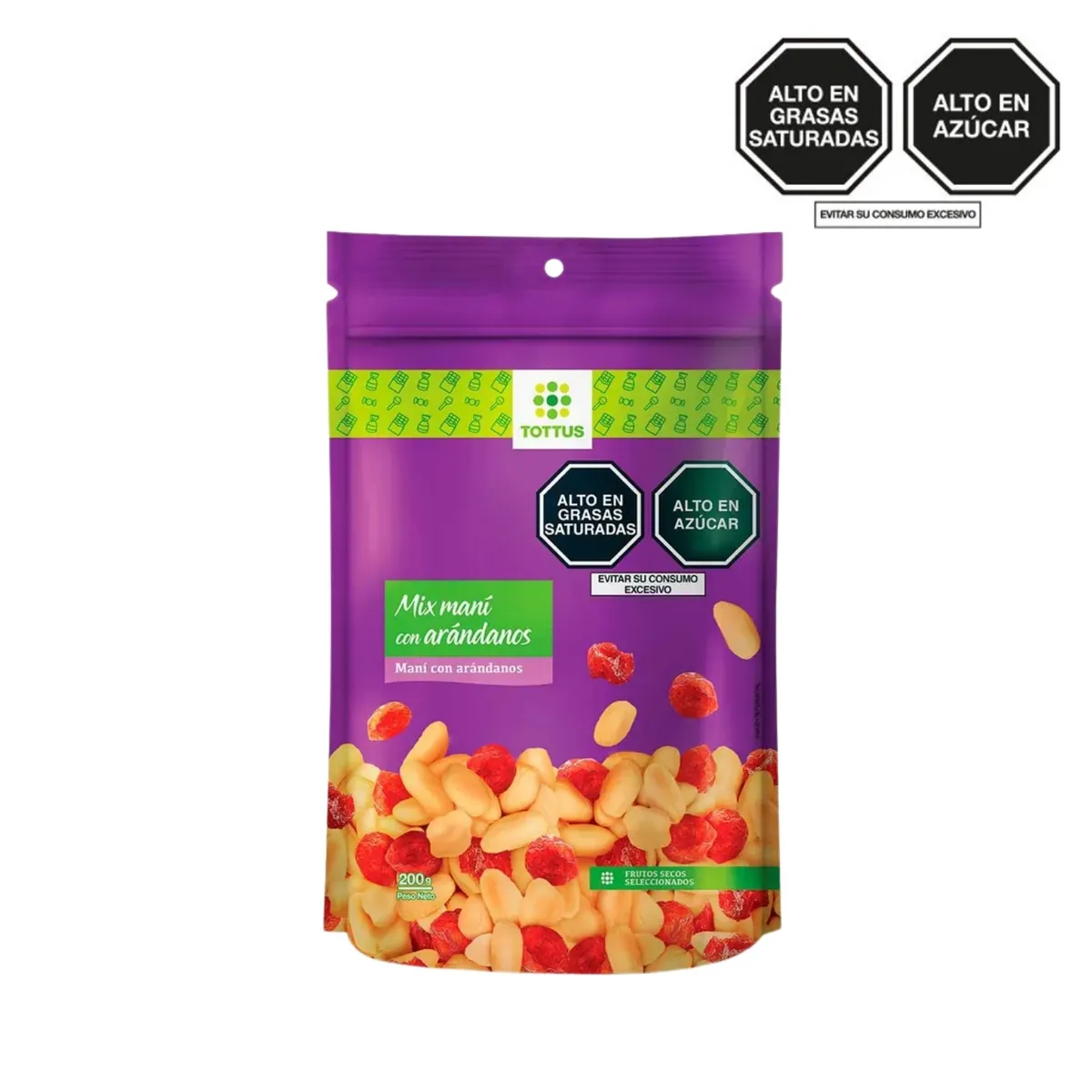 TOTTUS - Mix de Maní y Arándanos Tottus Bolsa 200 g