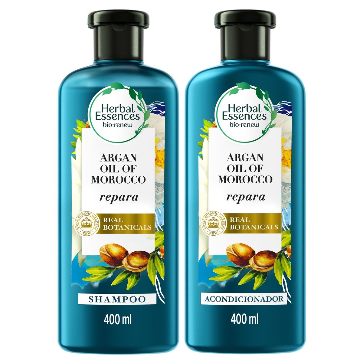 HERBAL ESSENCES - Shampoo + Acondicionador Herbal Essences Argan Oil Botella 400 mL