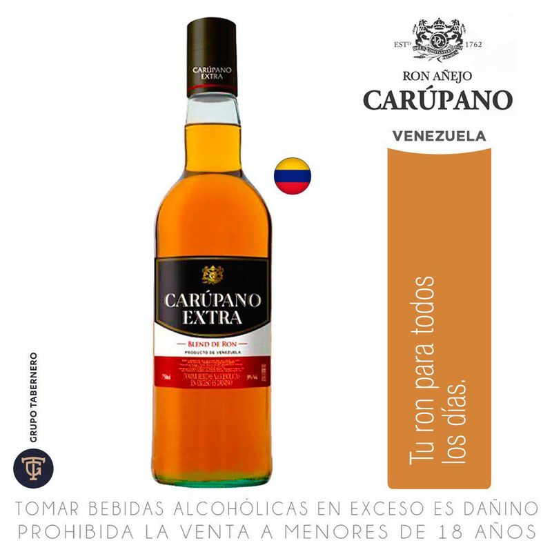 CARUPANO - Ron Carupano Extra Botella 700 mL
