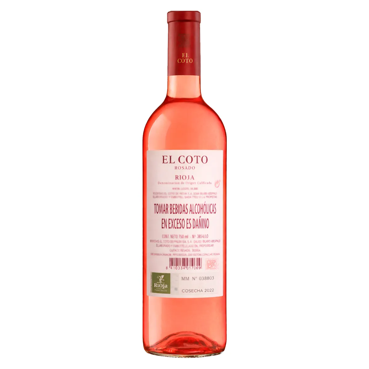 EL COTO - Vino Rosado El Coto Botella 750 mL