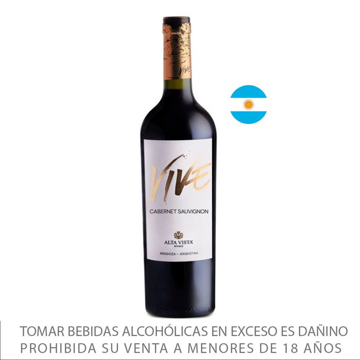 ALTA VISTA - Vino Alta Vista Vive Cabernet Sauvignon Botella 750 mL