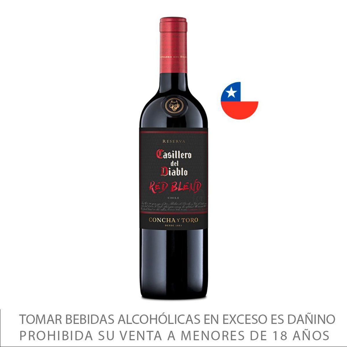 CASILLERO DEL DIABLO - Vino Tinto Casillero del Diablo Red Blend Botella 750 mL