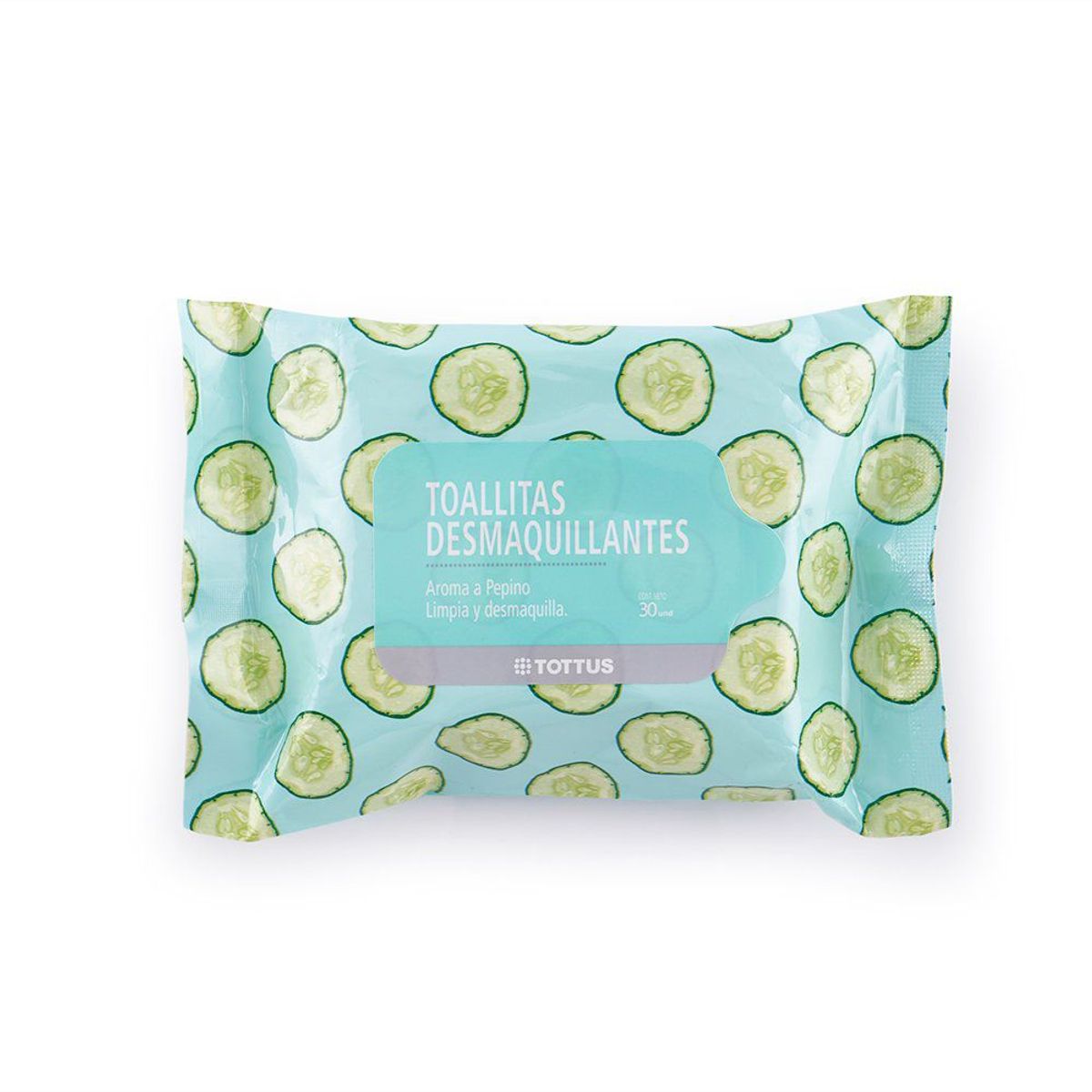 TOTTUS - Toallitas Desmaquillantes Tottus con Pepino Empaque 30 Und