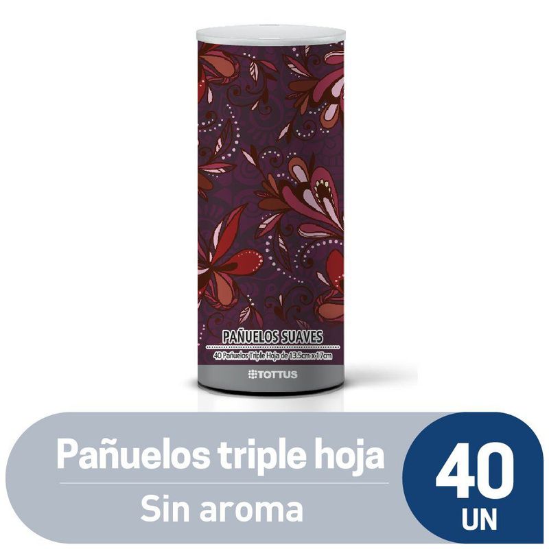 TOTTUS - Pañuelos Desechables Triple Hoja Tubo Fit