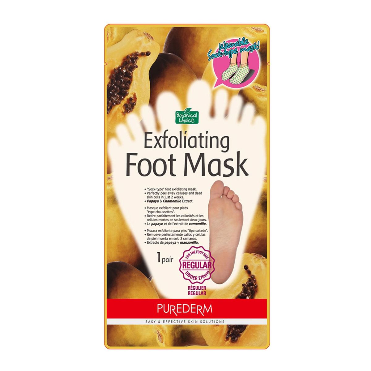 PUREDERM - Mascarilla para Pies Purederm