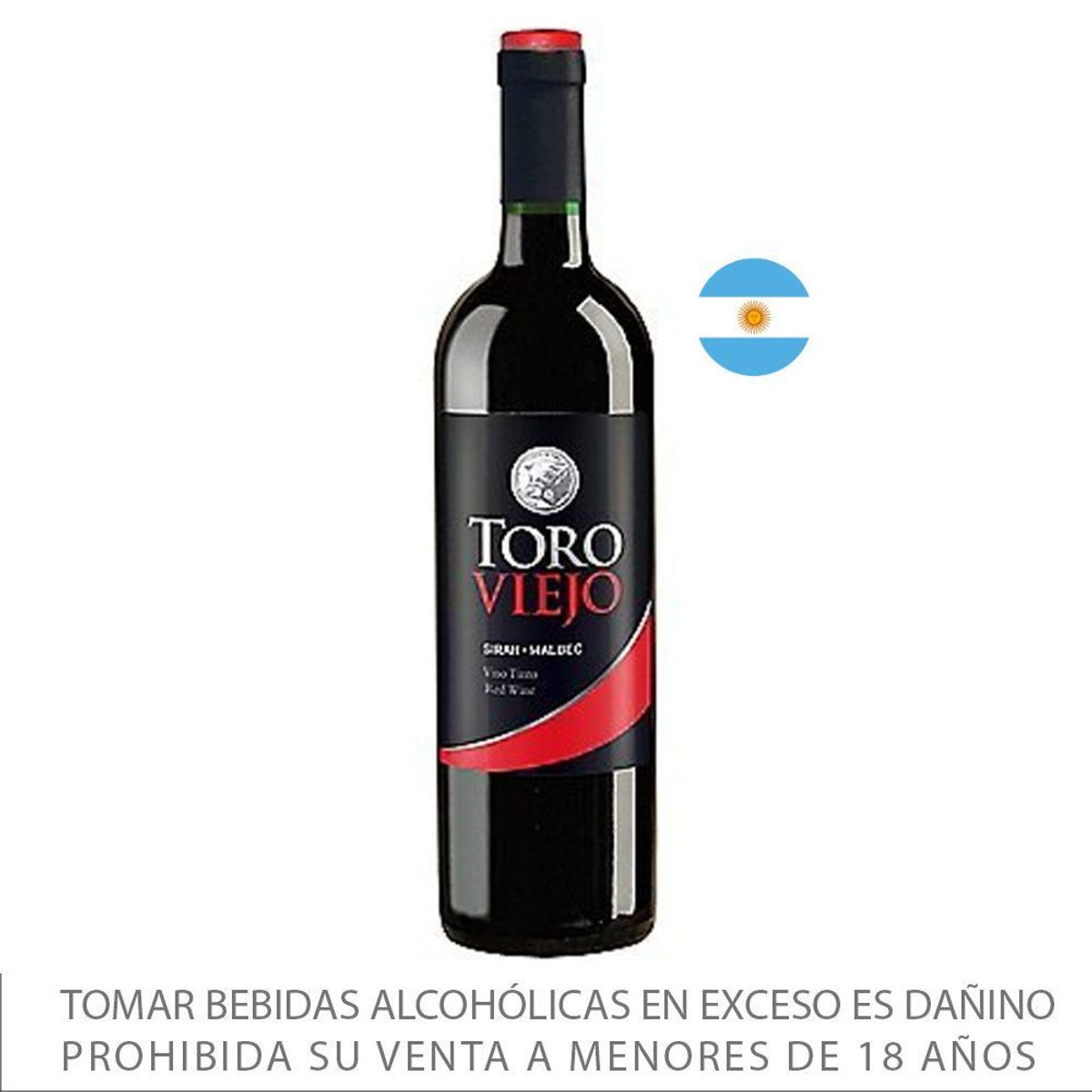 TORO - Vino Tinto Toro Viejo Syrah Malbec Botella 750 mL