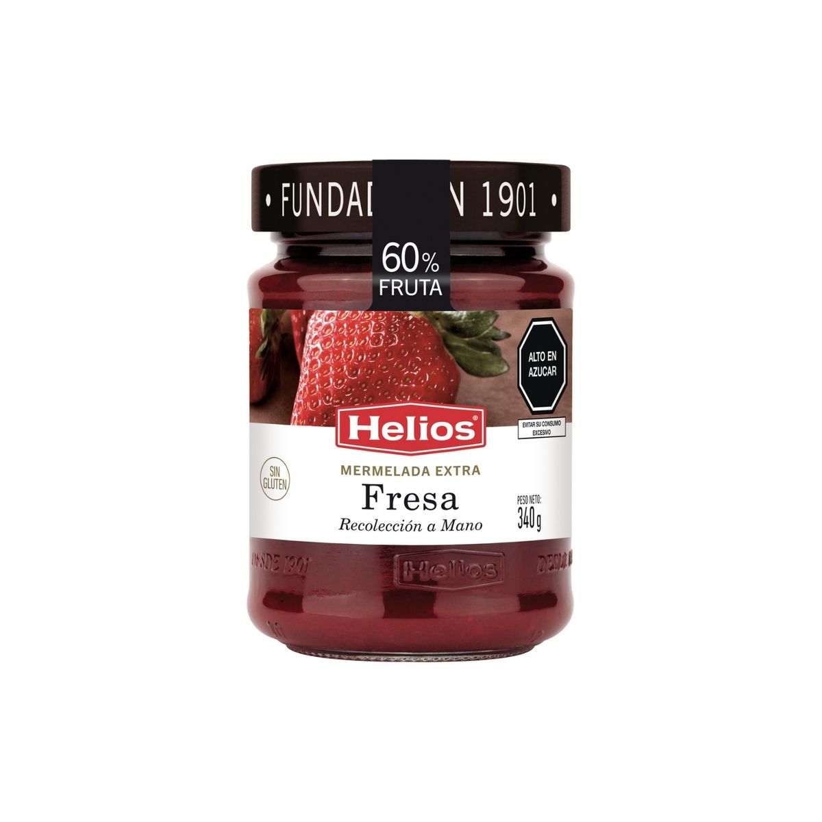 HELIOS - Mermelada Extra Helios Fresa Envase 340 g