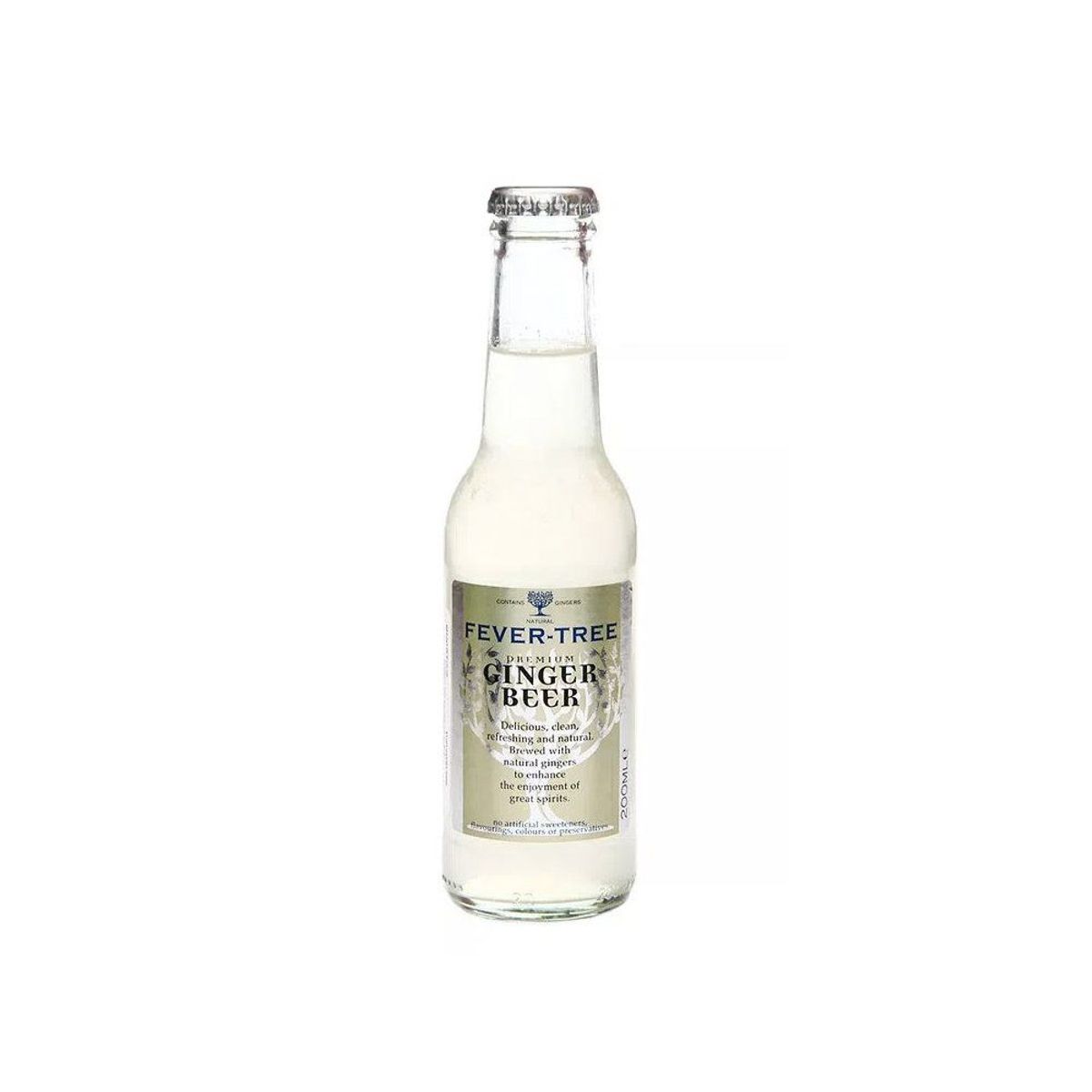 FEVER TREE - Agua Tónica Fever Tree Ginger Beer Pack 4 Botellas 200 mL