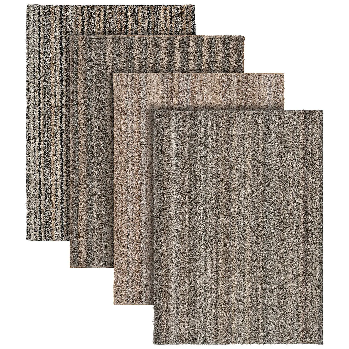 CASA JOVEN - Alfombra Shaggy 152 X 213 Cm Rayada