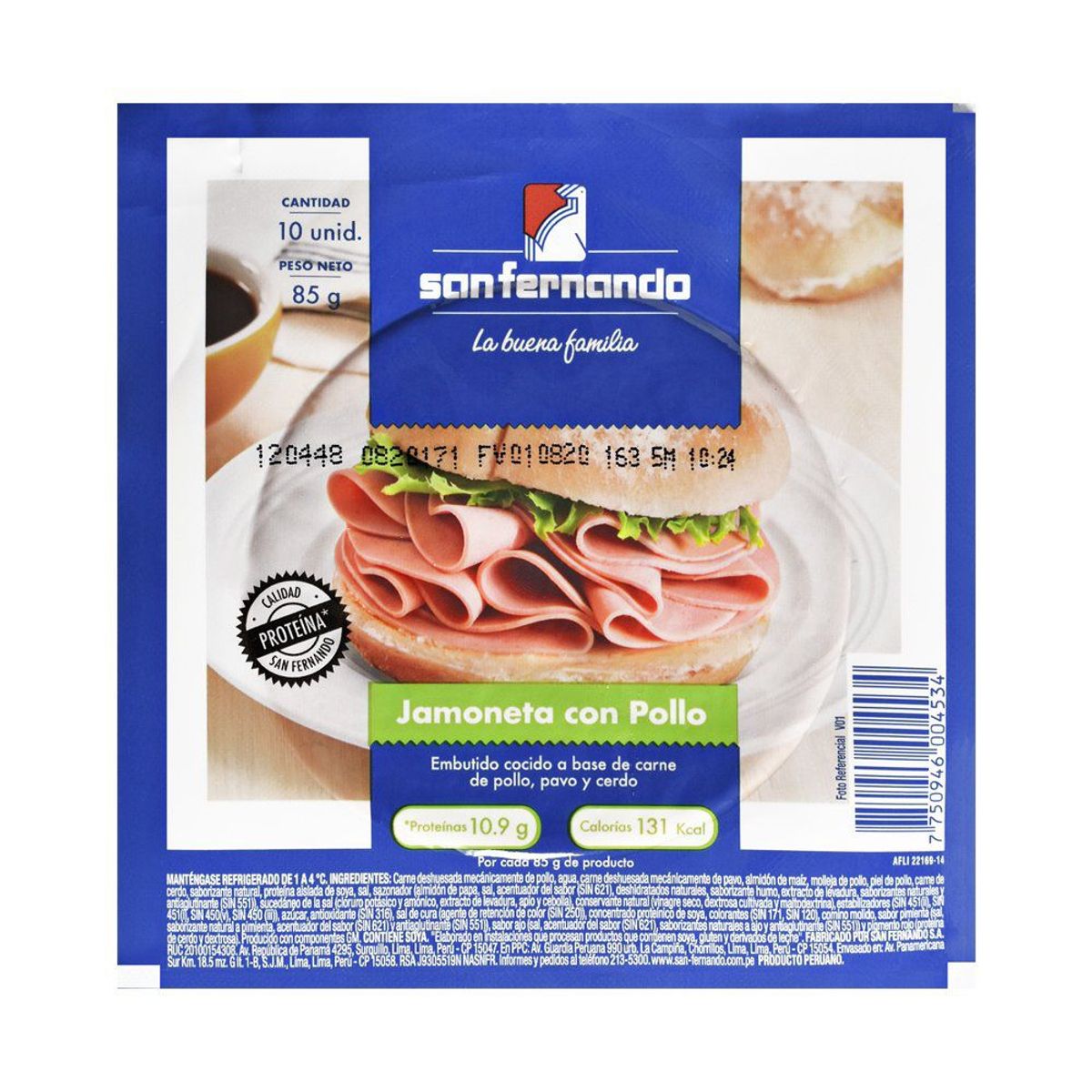 SAN FERNANDO - Jamoneta Con Pollo