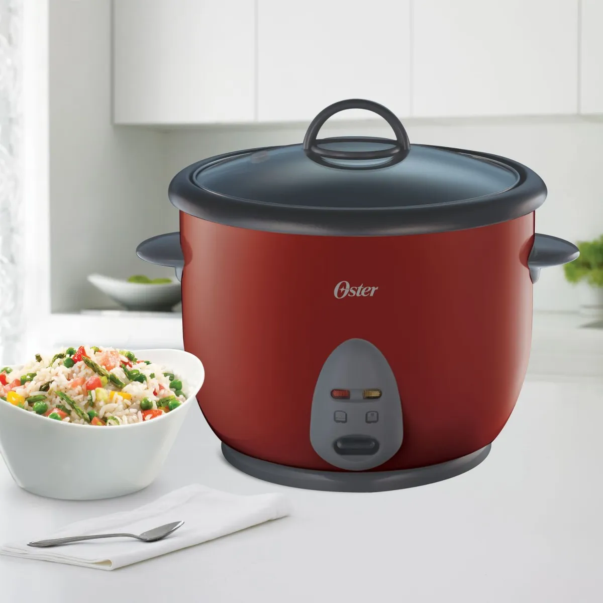 OSTER - Olla Arrocera Oster 2097600 Antiadherente Roja