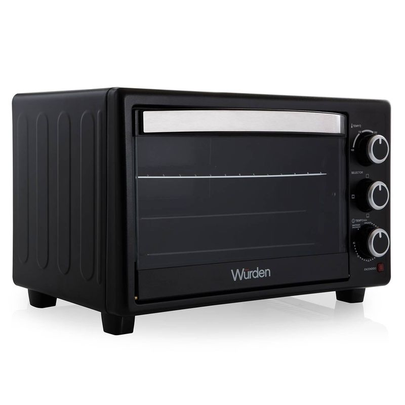 WURDEN - Horno Eléctrico Weo-25 Wurden 25 Lt 1500W Negro