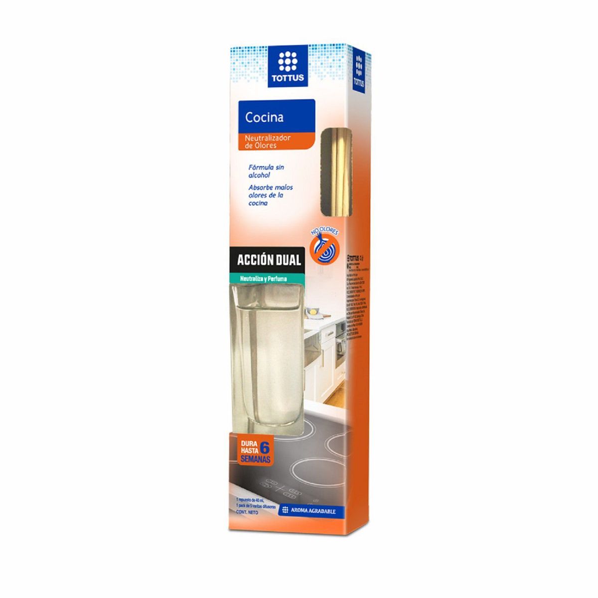 TOTTUS - Varitas Neutralizadores de Olor Tottus Cocina Caja 40 mL