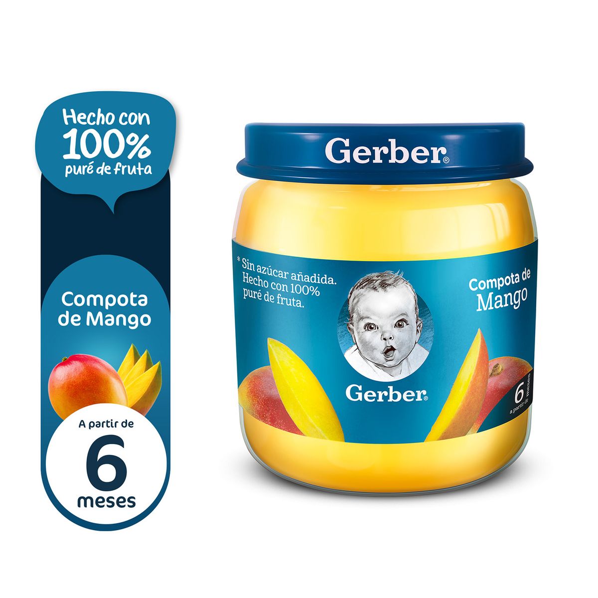 GERBER - Compota de Mango 6 Meses Gerber Envase 113 g