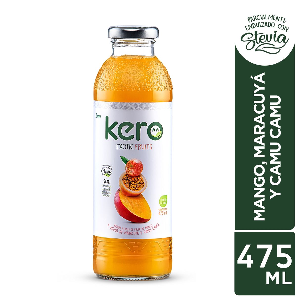 KERO - Bebida Kero Mango Maracuyá Camu Camu Botella 475 mL