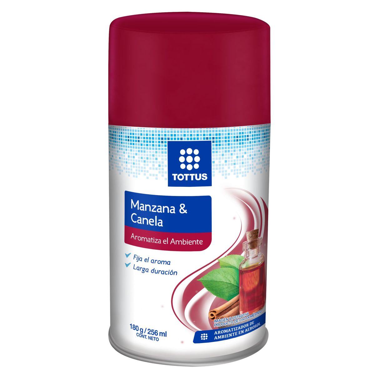 TOTTUS - Ambientador Automático Tottus Manzana Canela Envase 180 g
