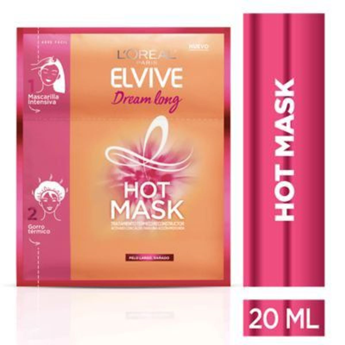 ELVIVE - Mascarilla Tratamiento Elvive Dream Long Hot Mask 20 mL + Gorro