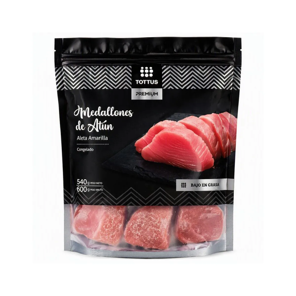 TOTTUS PREMIUM - Medallones De Atún Sin Piel Tottus Premium 600 g