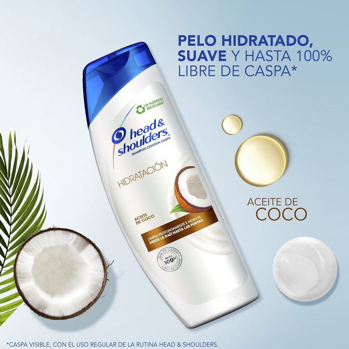 HEAD SHOULDERS - Shampoo Head & Shoulders Aceite de Coco Botella 700 mL