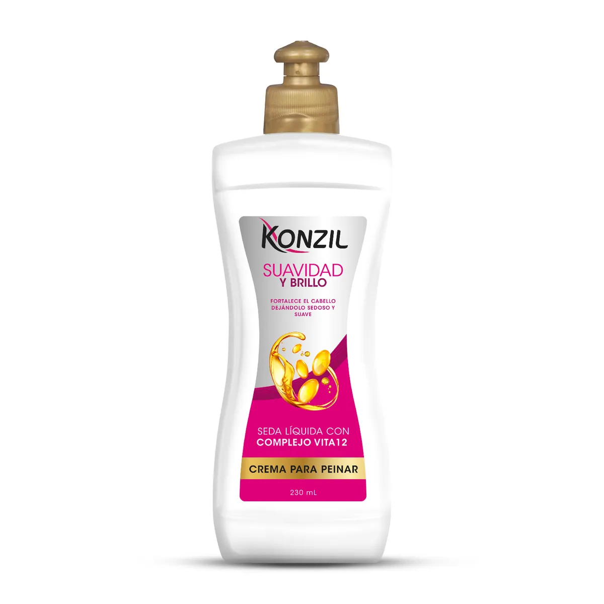 KONZIL - Crema para Peinar Konzil Seda Liquída Vita 12 Envase 230 mL