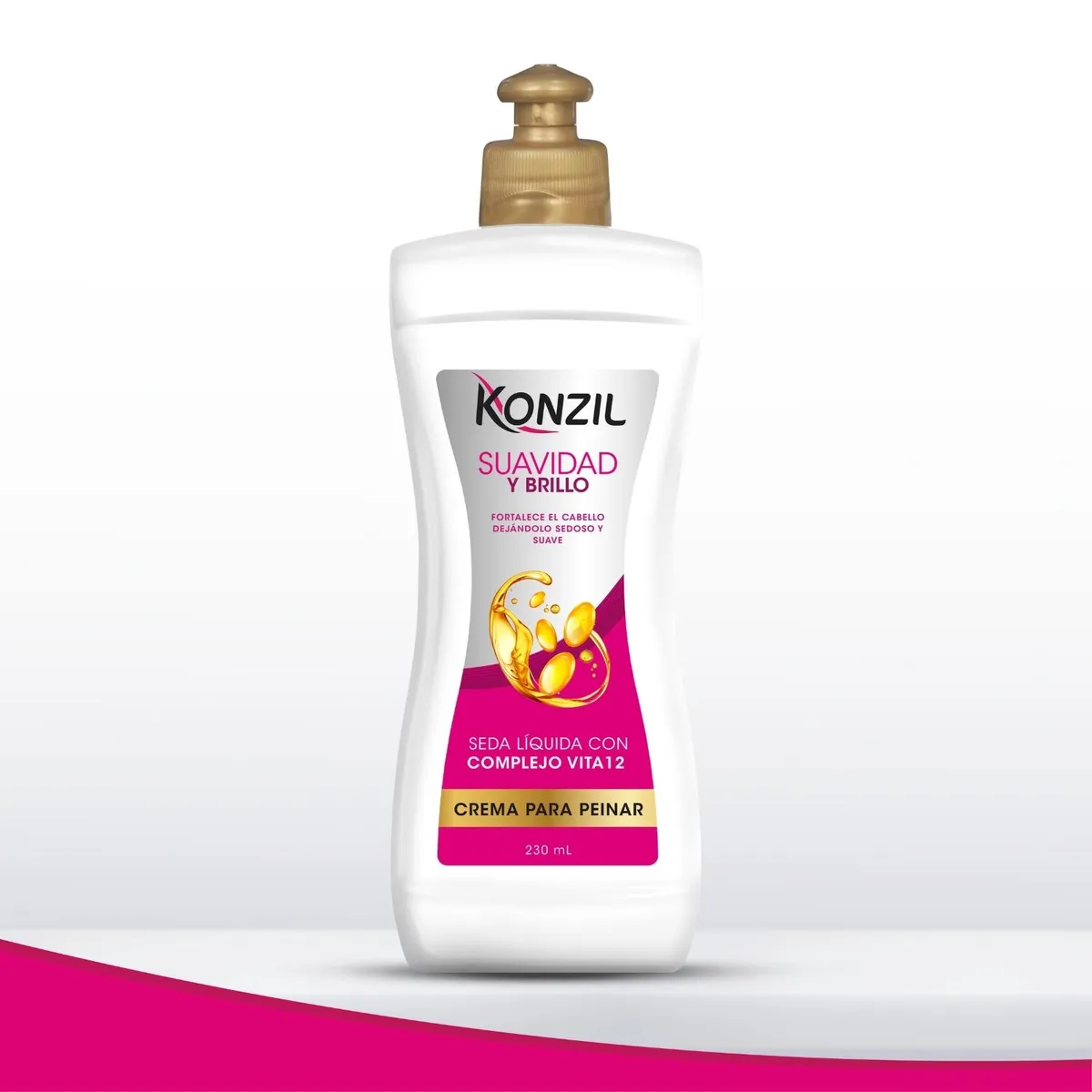 KONZIL - Crema para Peinar Konzil Seda Liquída Vita 12 Envase 230 mL