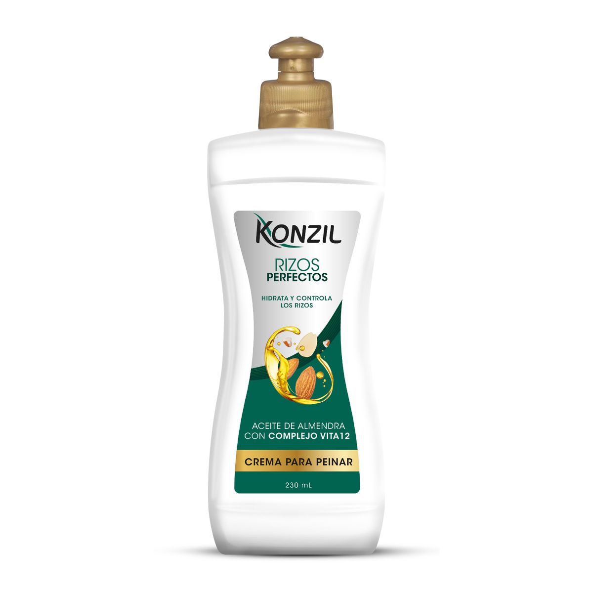 KONZIL - Crema para Peinar Konzil Aceite de Almendras Envase 230 mL