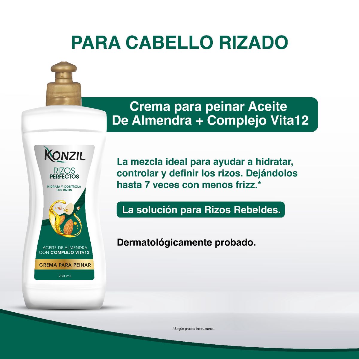 KONZIL - Crema para Peinar Konzil Aceite de Almendras Envase 230 mL