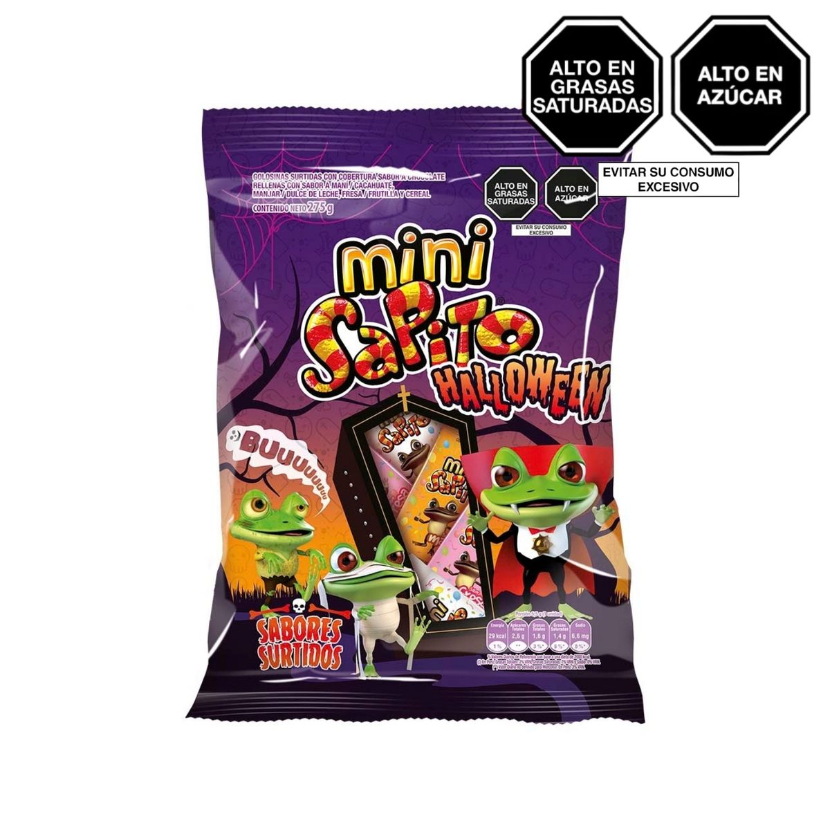 SAPITO - Mini Sapito Halloween Bolsa 275 g