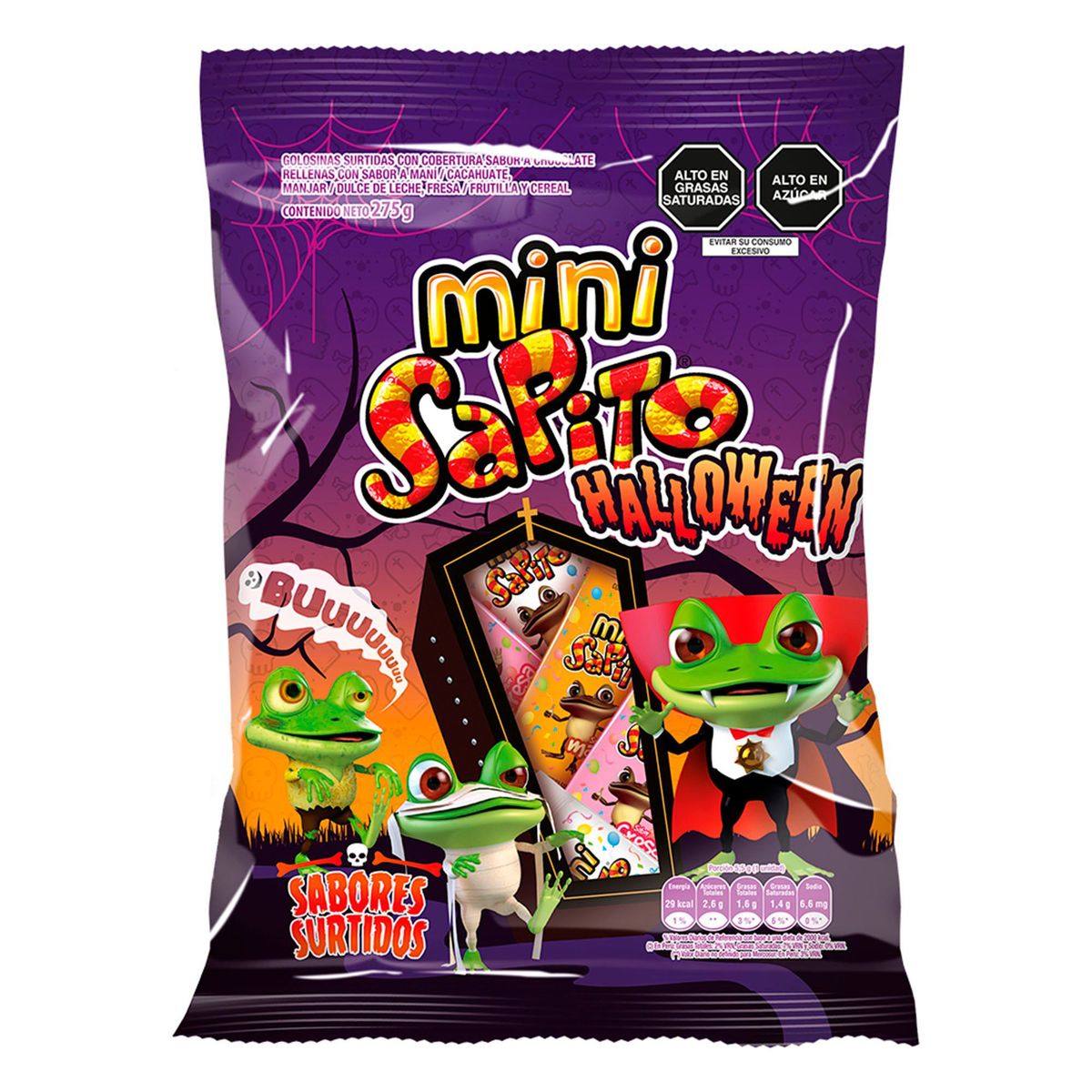 SAPITO - Mini Sapito Halloween Bolsa 275 g