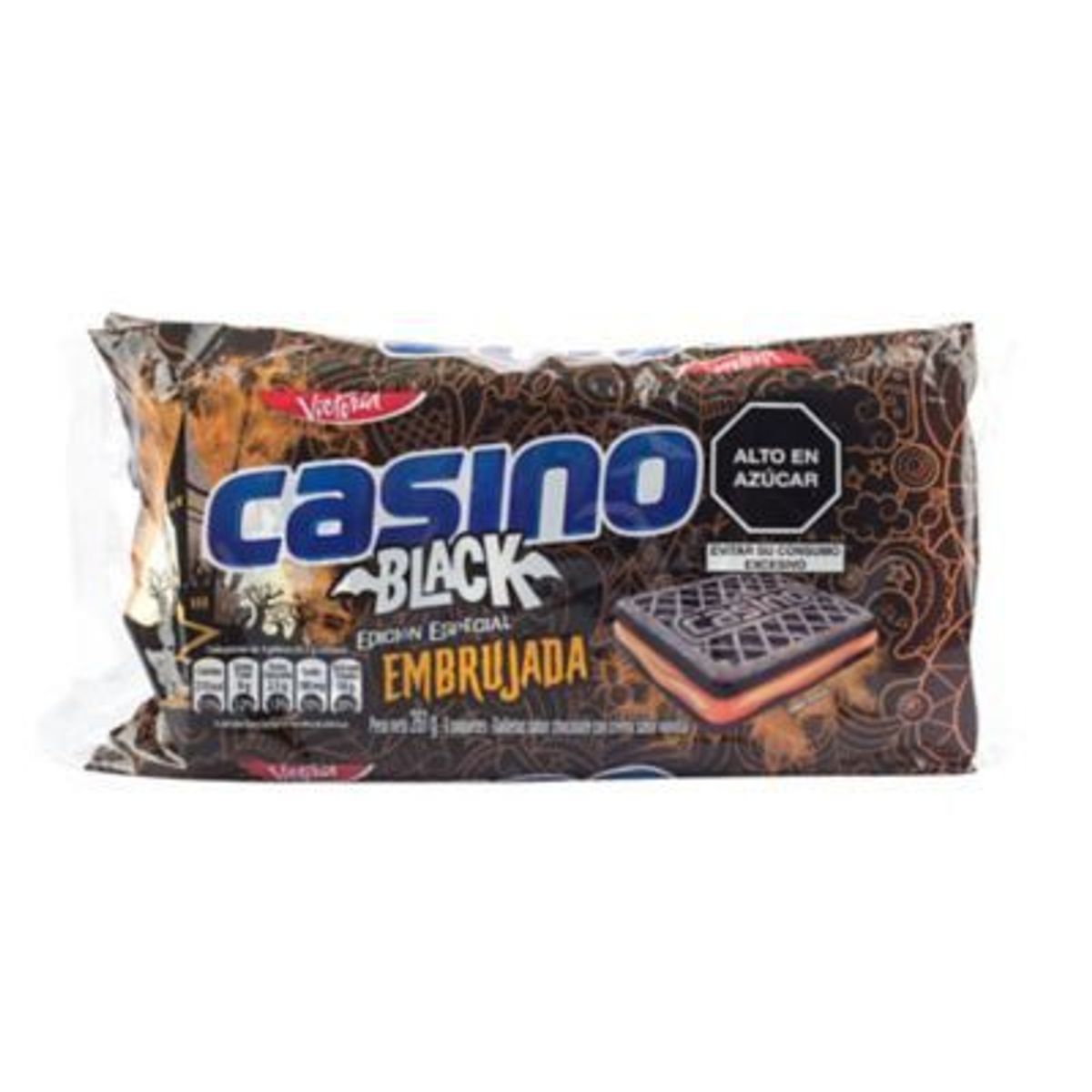 VICTORIA - Galleta Casino Black Embrujada Sixpack 43.5 G