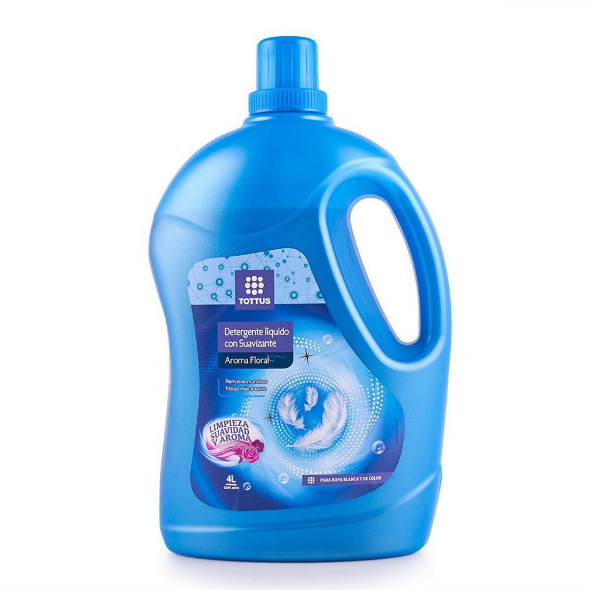 TOTTUS - Detergente Líquido Tottus con Suavizante Floral Botella 4 L
