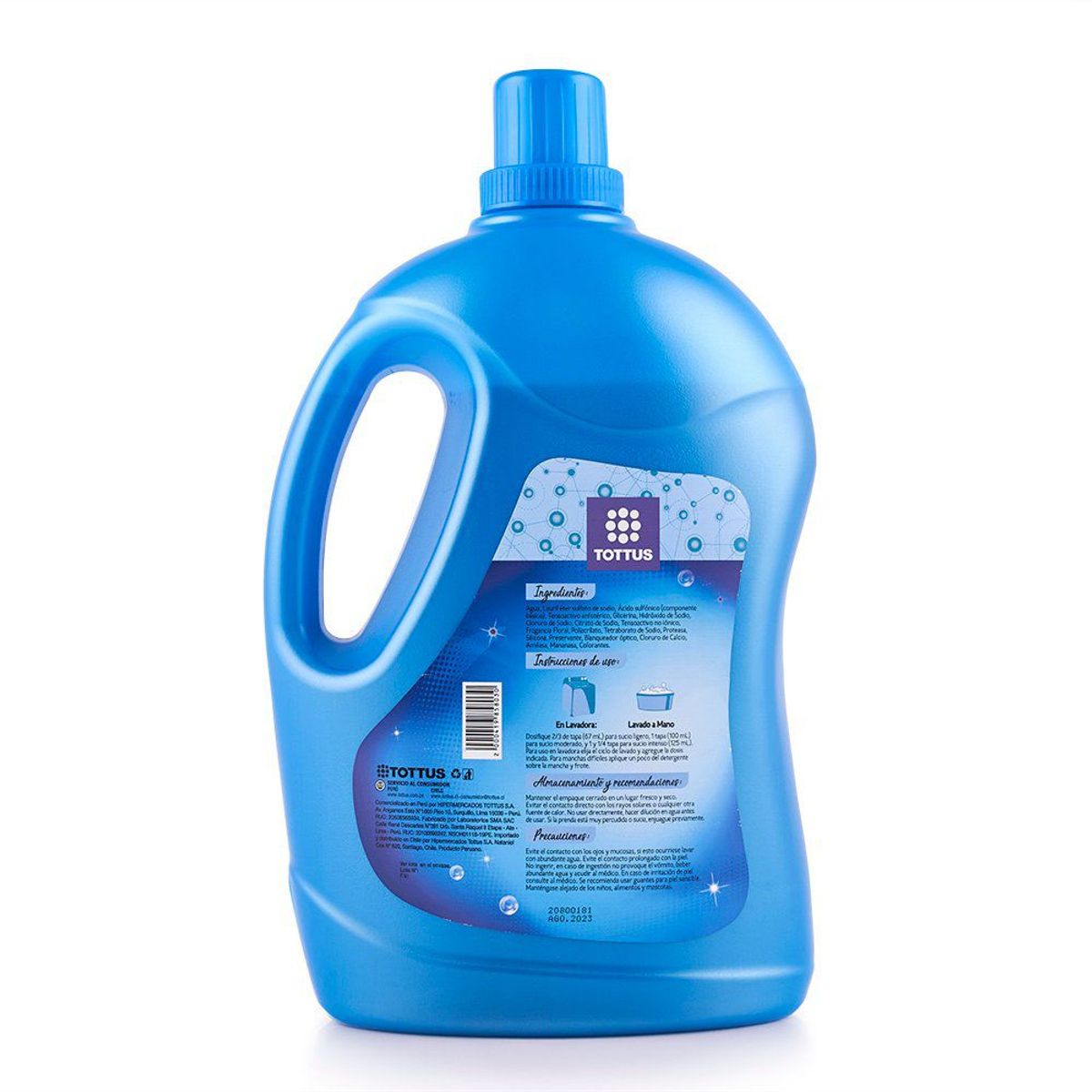 TOTTUS - Detergente Líquido Tottus con Suavizante Floral Botella 4 L