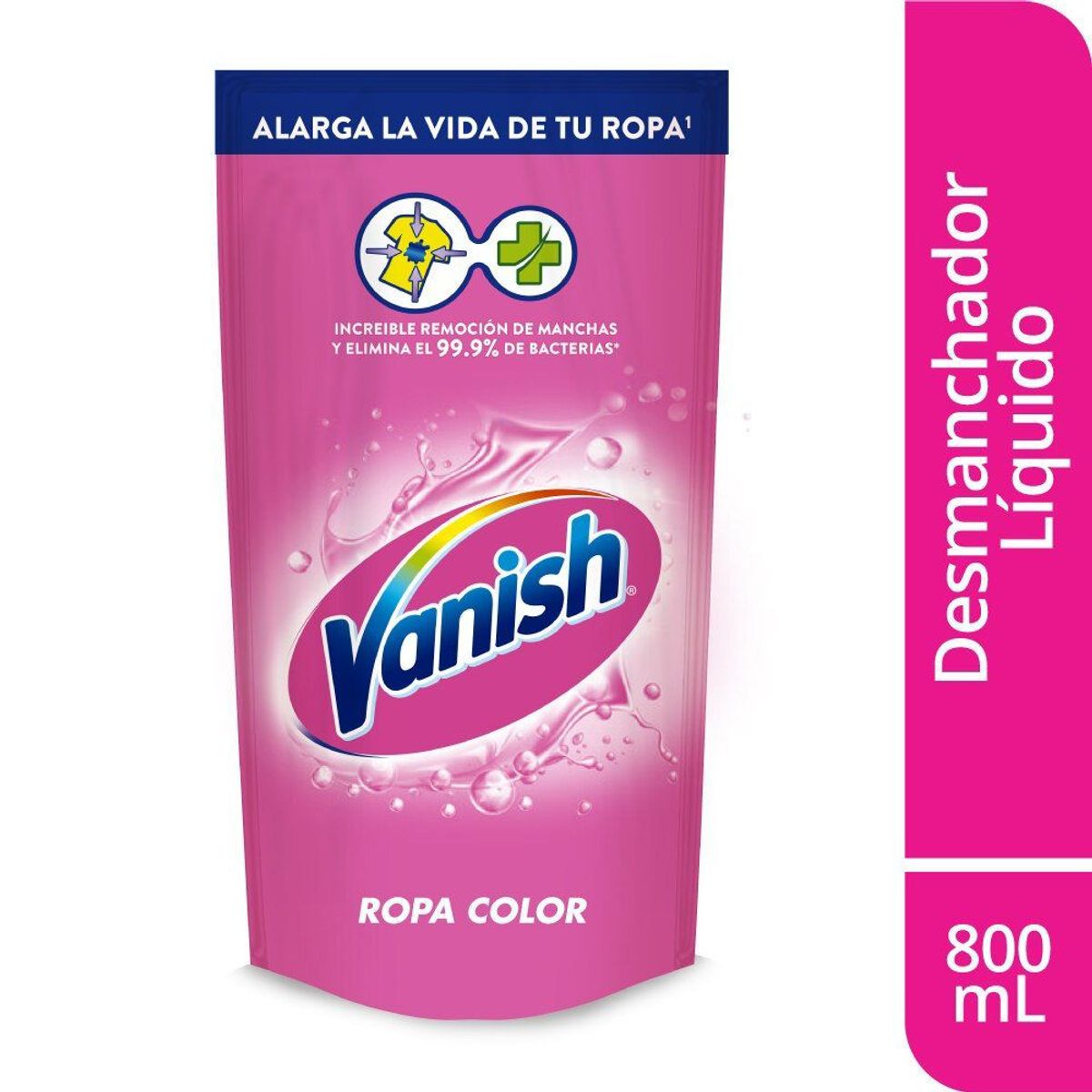 VANISH - Quitamanchas Líquido Vanish Ropa Color Doypack 800 mL