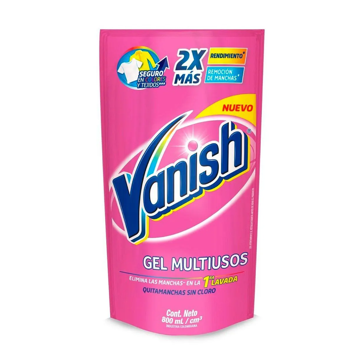 VANISH - Quitamanchas Líquido Vanish Ropa Color Doypack 800 mL