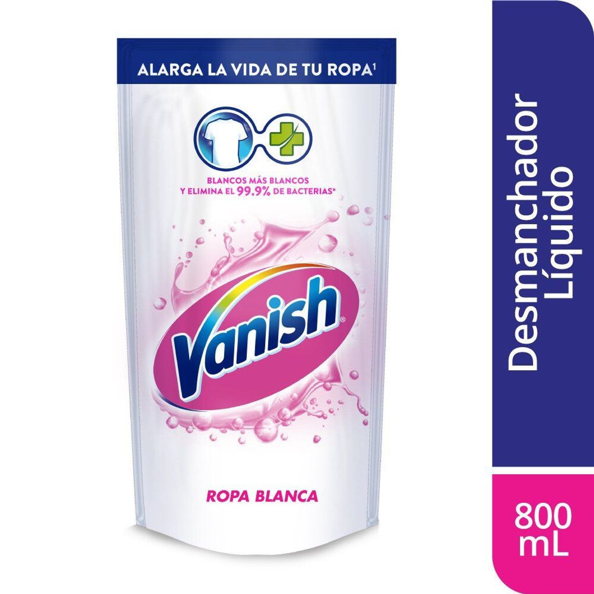 VANISH - Quitamanchas Líquido Vanish Ropa Blanca Doypack 800 mL