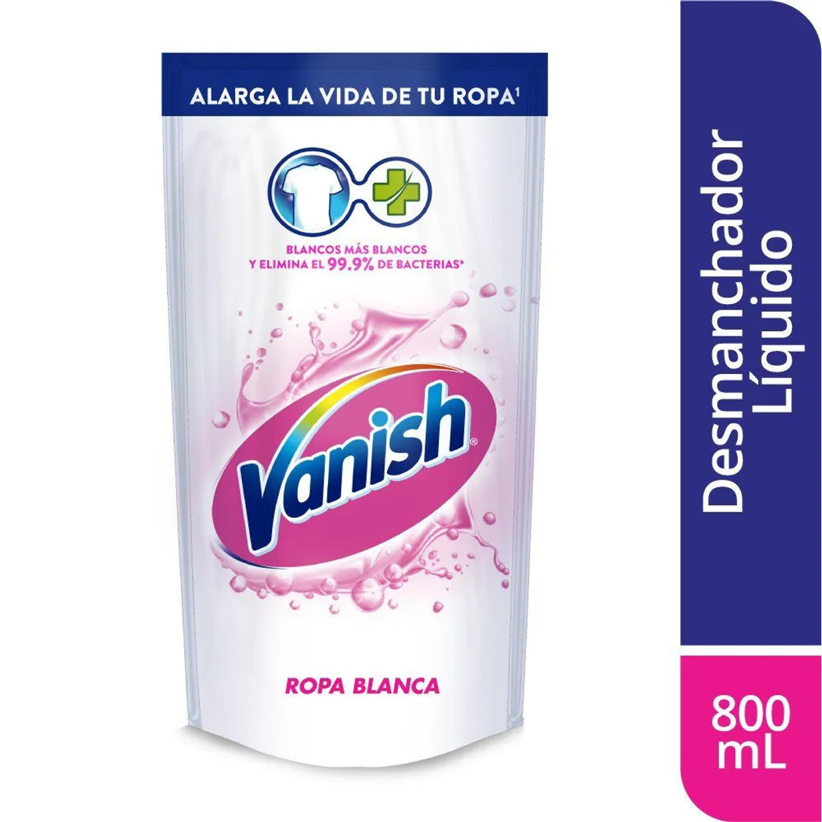 VANISH - Quitamanchas Líquido Vanish Ropa Blanca Doypack 800 mL