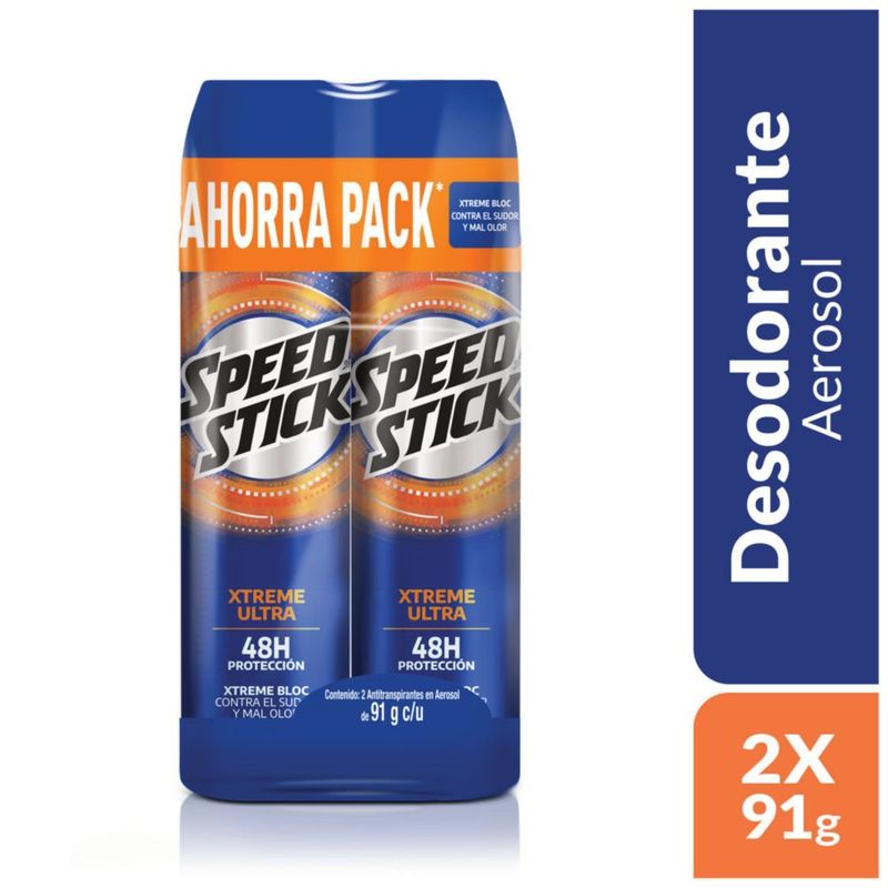 SPEED STICK - Desodorante Speed Stick Spray Xtreme Ultra Pack 2 Und