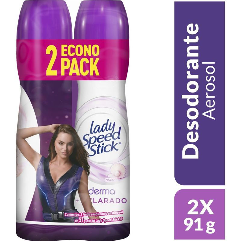 LADY SPEED STICK - Desodorante Spray Lady Speed Stick Derma Aclarado 2x91g