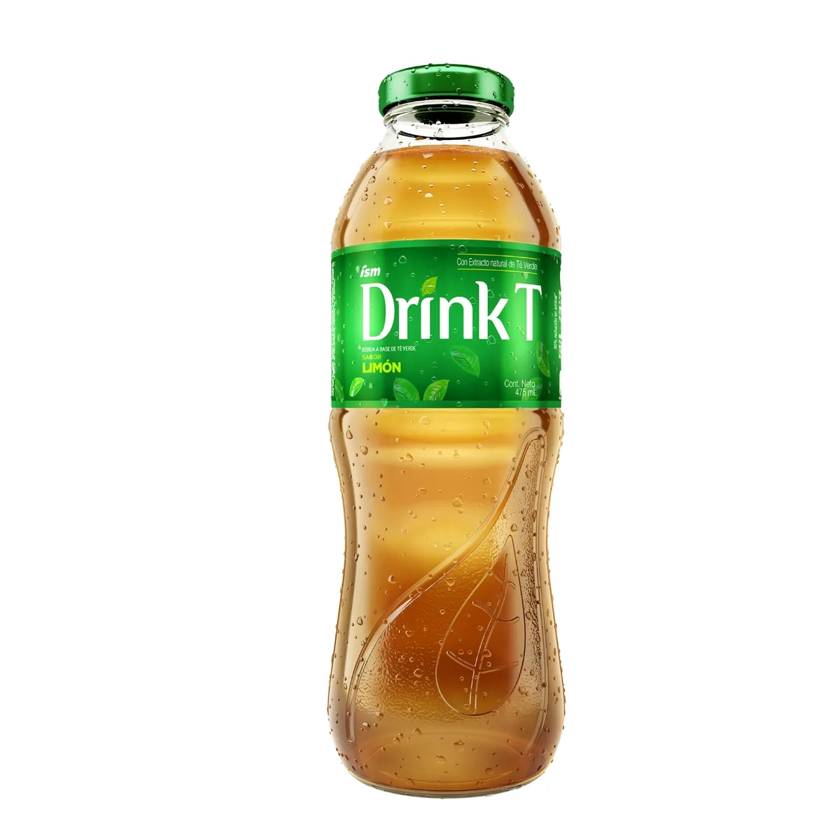 DRINK T - Bebida Drink T Sabor Limón Botella 475 mL