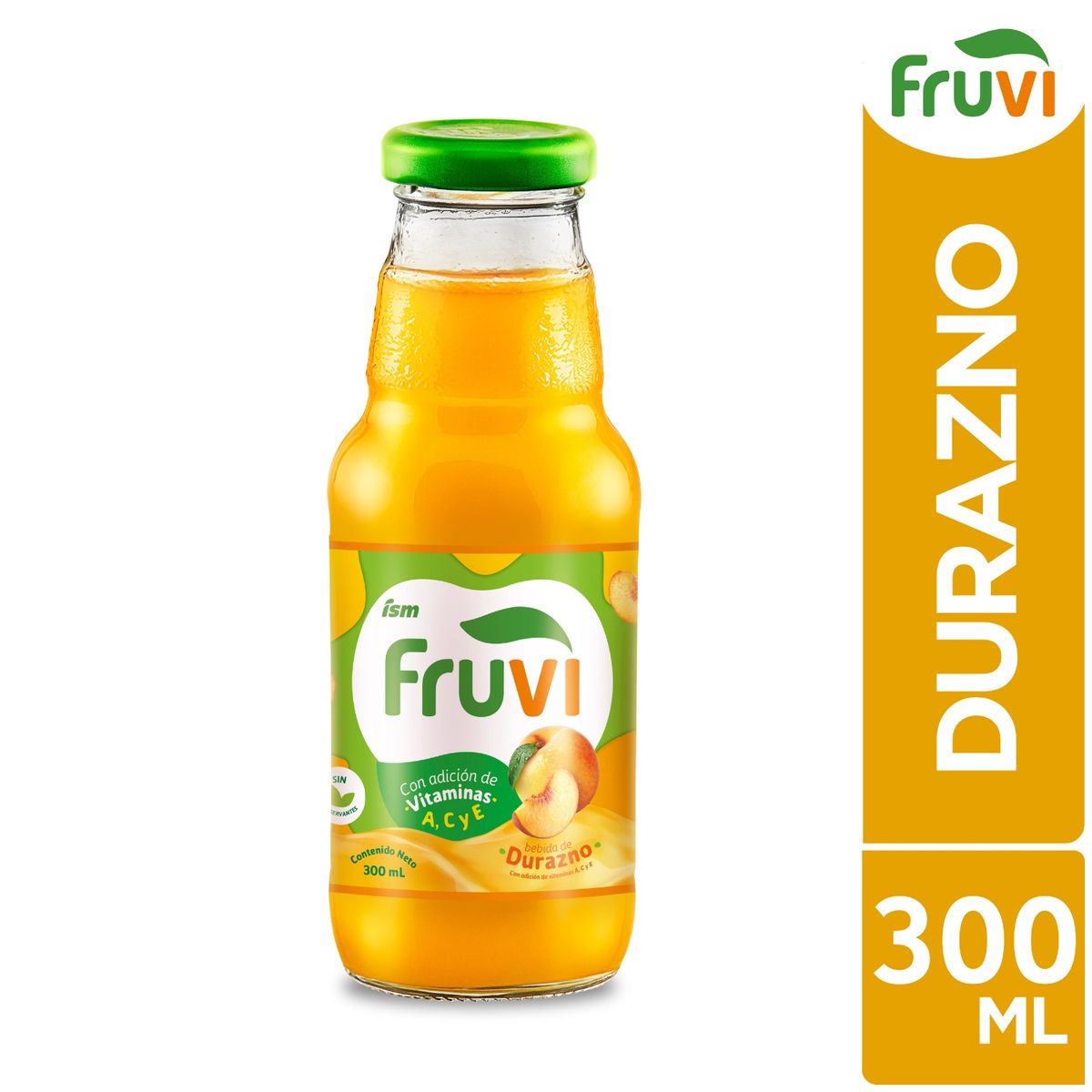 FRUVI - Bebida Fruvi Durazno Botella 300 mL